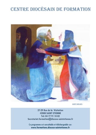 Livret du Centre Diocésain de Formation du diocèse de Saint-Étienne