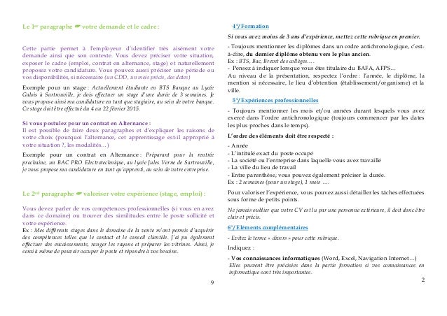 Livret "Faire son CV et sa lettre de motivation" 2014