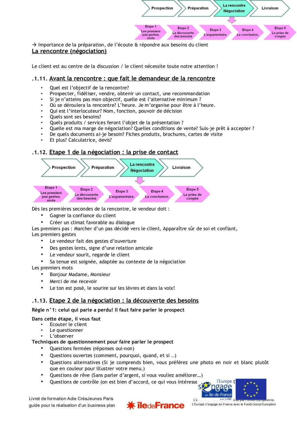 Livret de formation