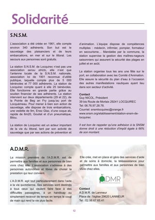12
Solidarité
S.N.S.M.
A.D.M.R.
 