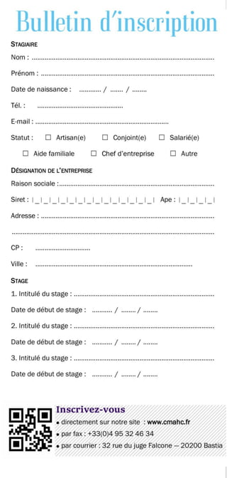Catalogue des Formations 1er semestre 2017