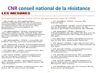 CNR conseil national de la résistance
44
 