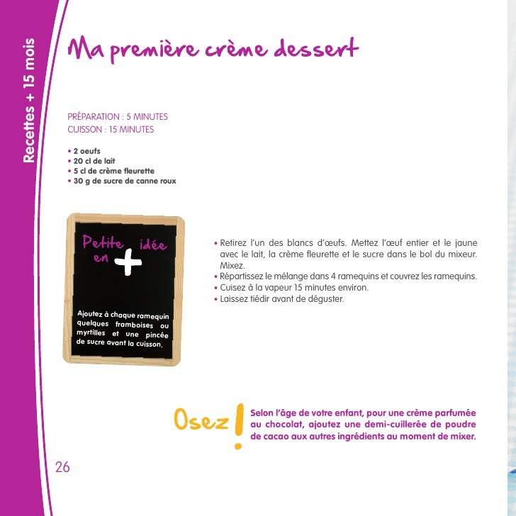 Livret Recettes De Cuisine Pour Bebe Pour Le Nutribaby