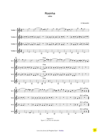 Livro do aluno do Projeto Guri - Violão 71
Figura 7.1
figura 7.2 do livro do educador
Violão 1
Violão 2
Violão 3
Violão 4
Vl.1
Vl.2
Vl.3
Vl.4
12
Vl.1
Vl.2
Vl.3
Vl.4
23
A. Bernardini
valsa
Rosinha
Fine
Fine
Fine
Fine
D.C. al Fine
D.C. al Fine
D.C. al Fine
D.C. al Fine
 