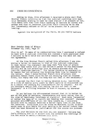 CRISE DE CONSCIÊNCIA484
 