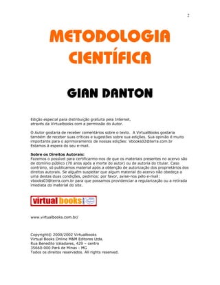 Livro De Metodologia CientíFica