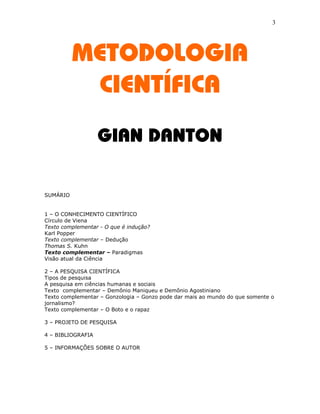 Livro De Metodologia CientíFica