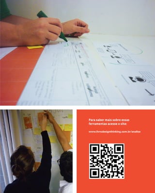 89
Para saber mais sobre essas
ferramentas acesse o site:
www.livrodesignthinking.com.br/analise
 