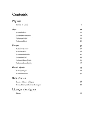 História Do Xadrez, PDF, Xadrez