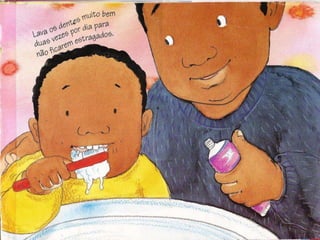 Livro lavar, escovar e esfregar