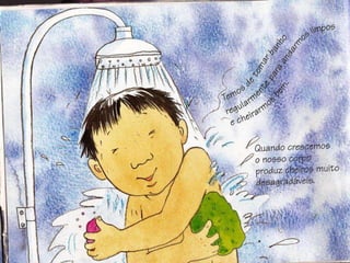 Livro lavar, escovar e esfregar