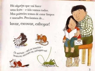 Livro lavar, escovar e esfregar