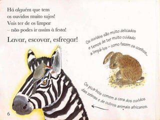 Livro lavar, escovar e esfregar