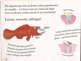 Livro lavar, escovar e esfregar