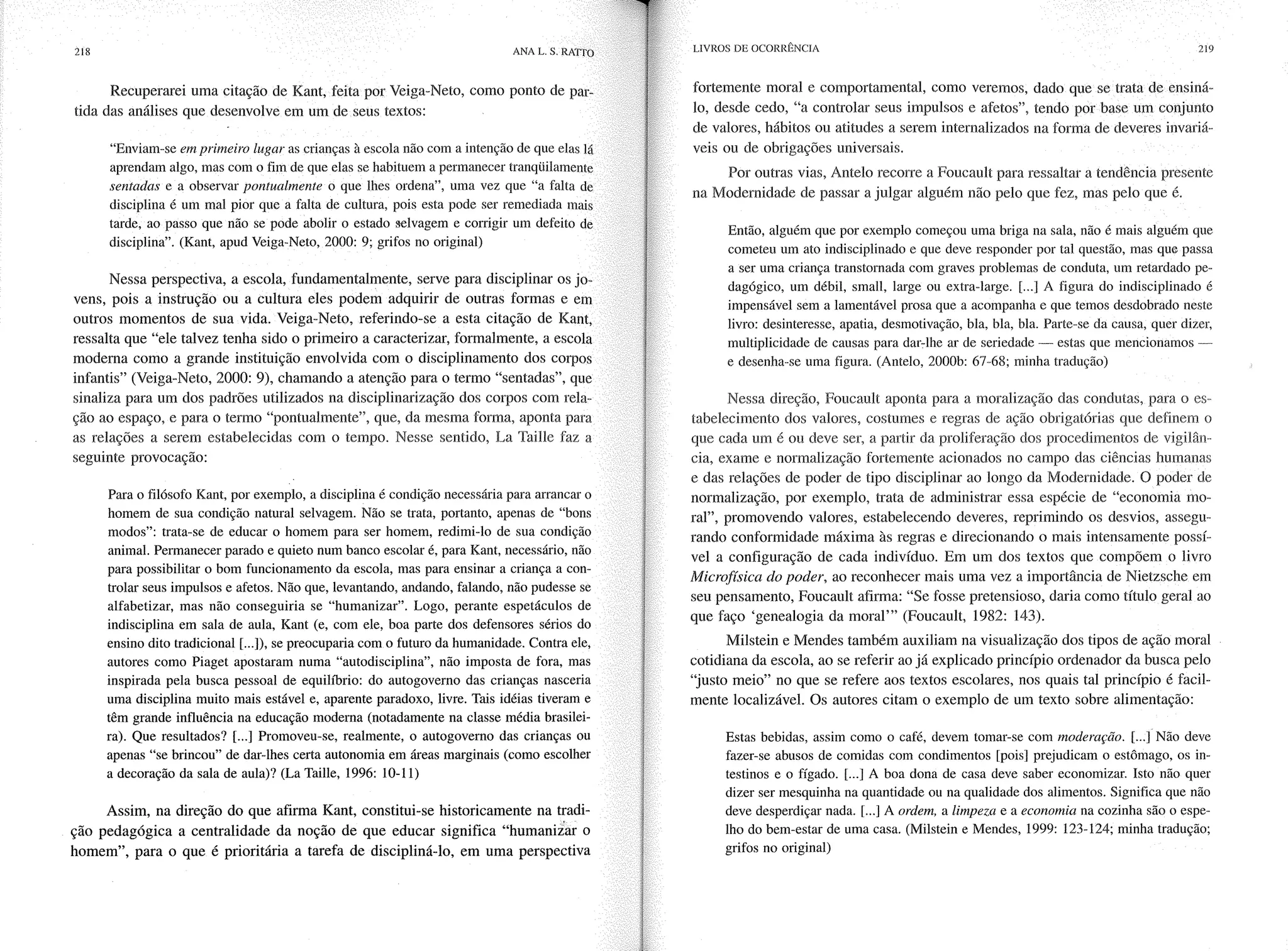 Livro livros de ocorrência ratto