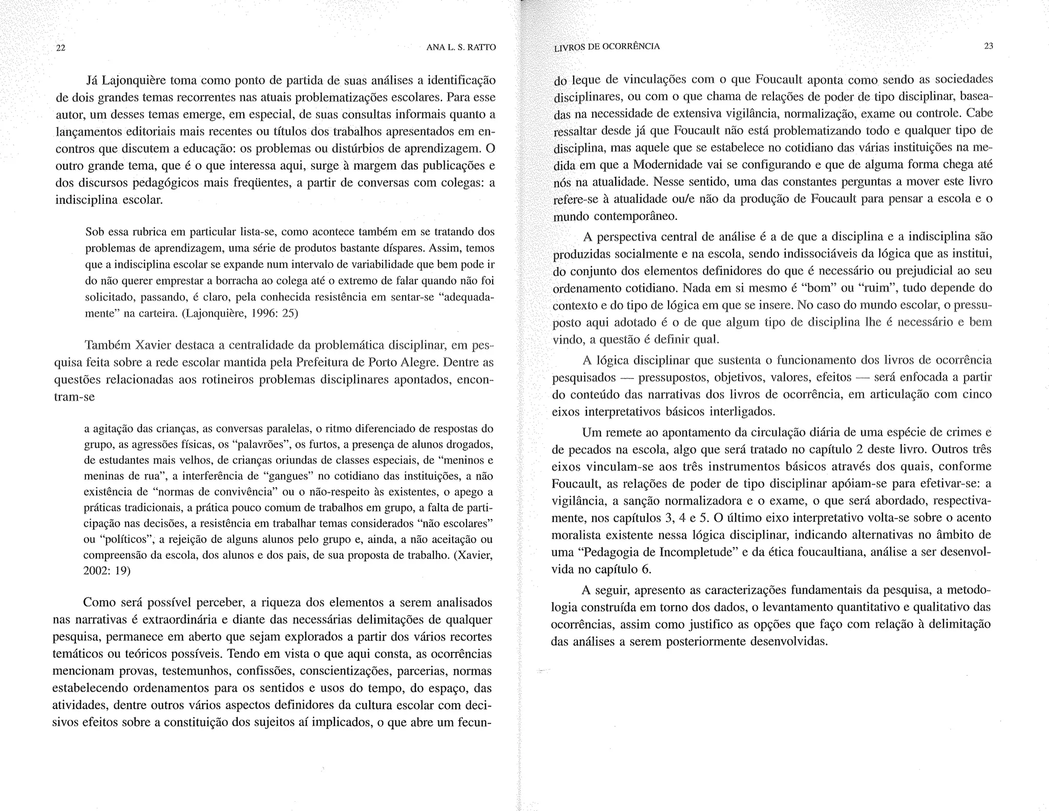 Livro livros de ocorrência ratto