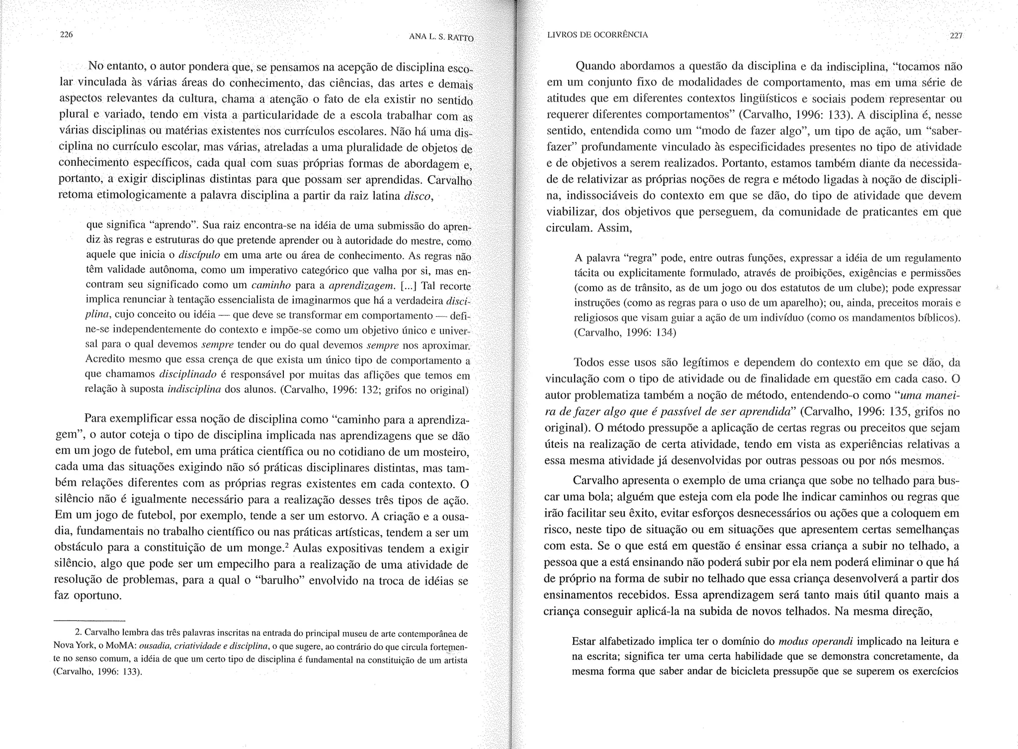 Livro livros de ocorrência ratto