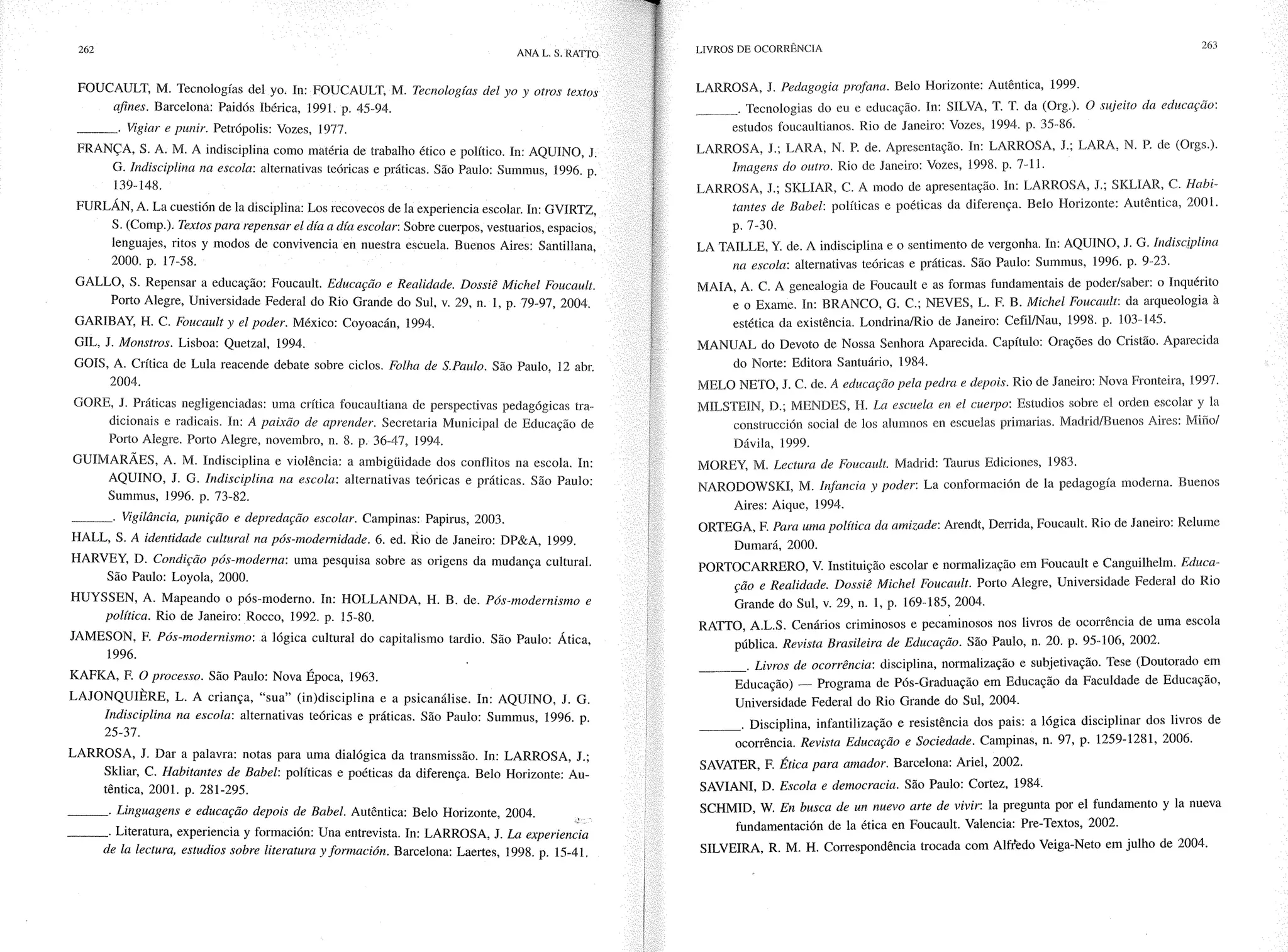 Livro livros de ocorrência ratto