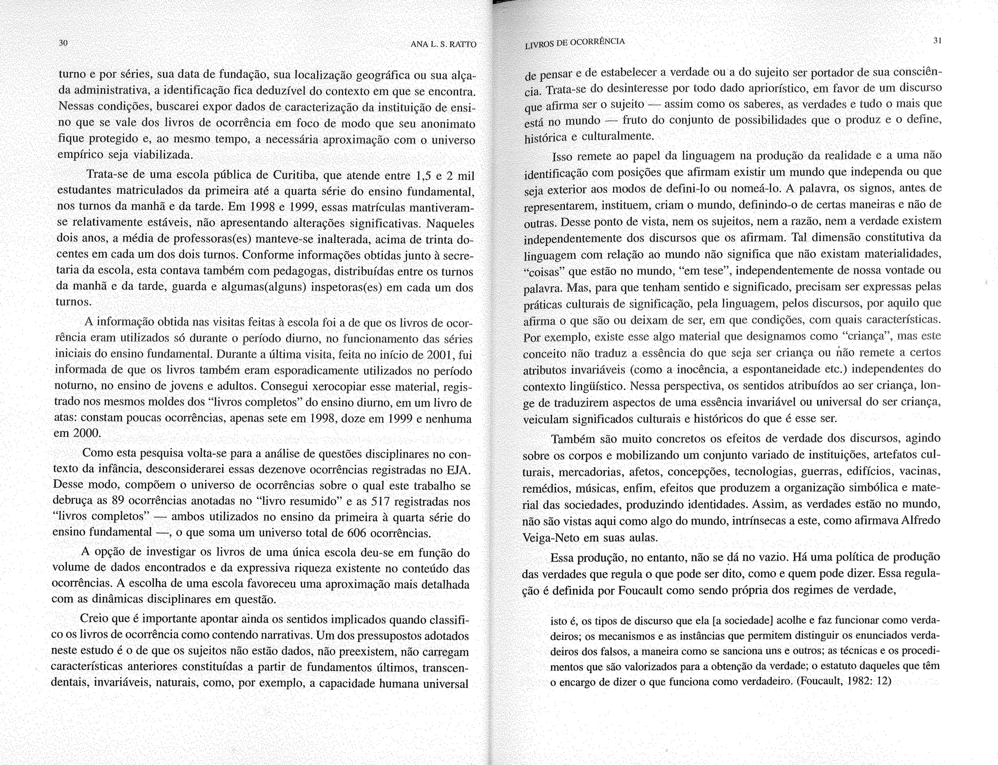 Livro livros de ocorrência ratto