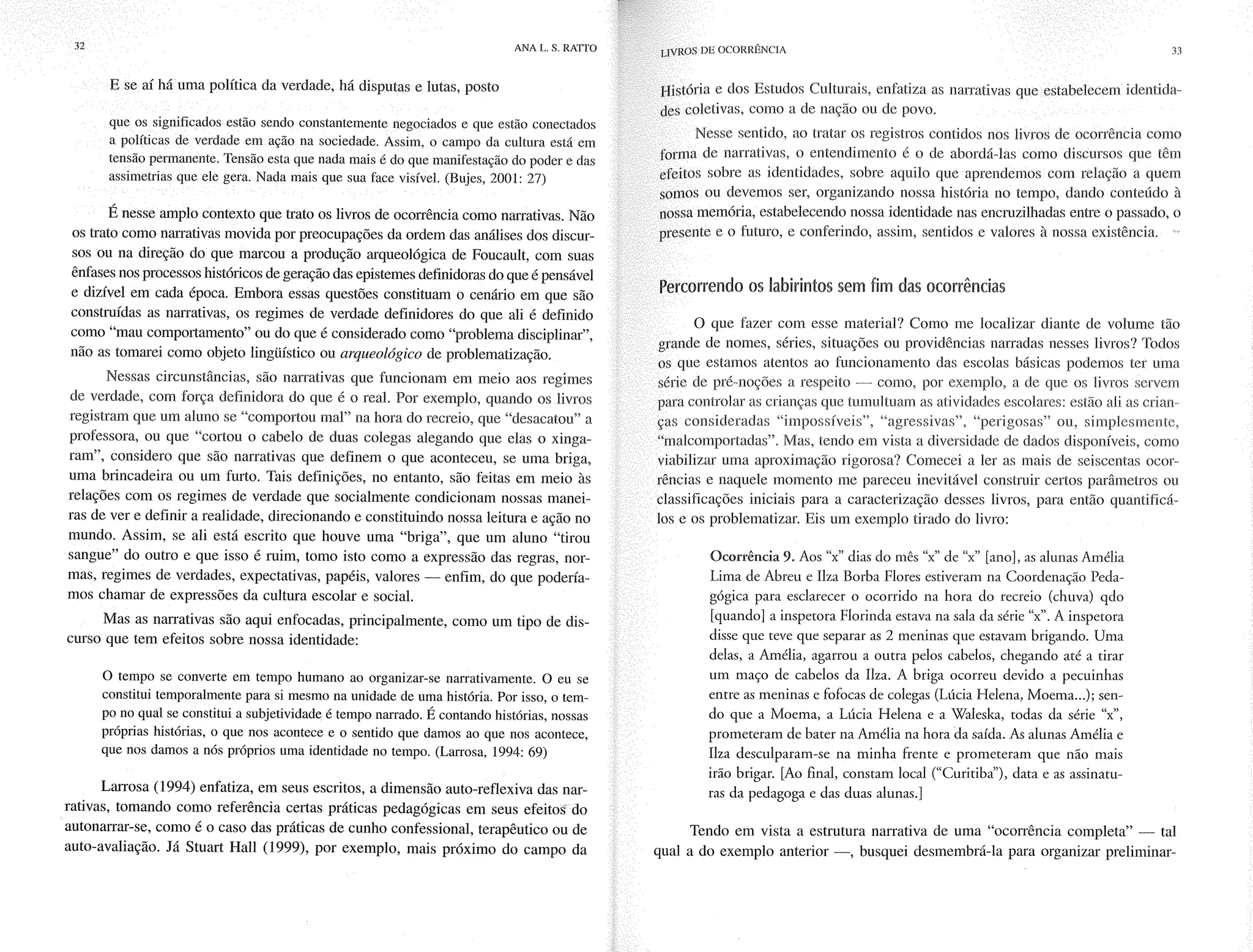 Livro livros de ocorrência ratto