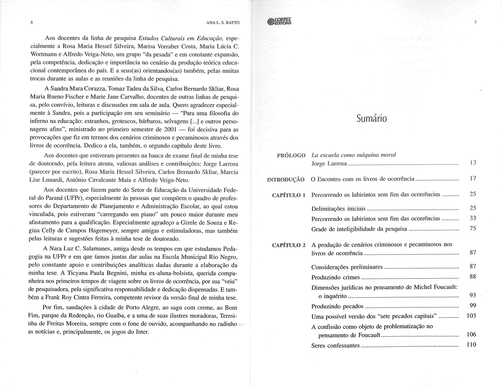 Livro livros de ocorrência ratto