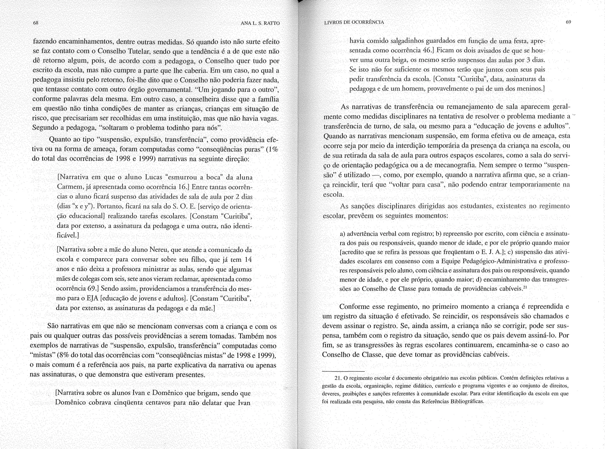 Livro livros de ocorrência ratto