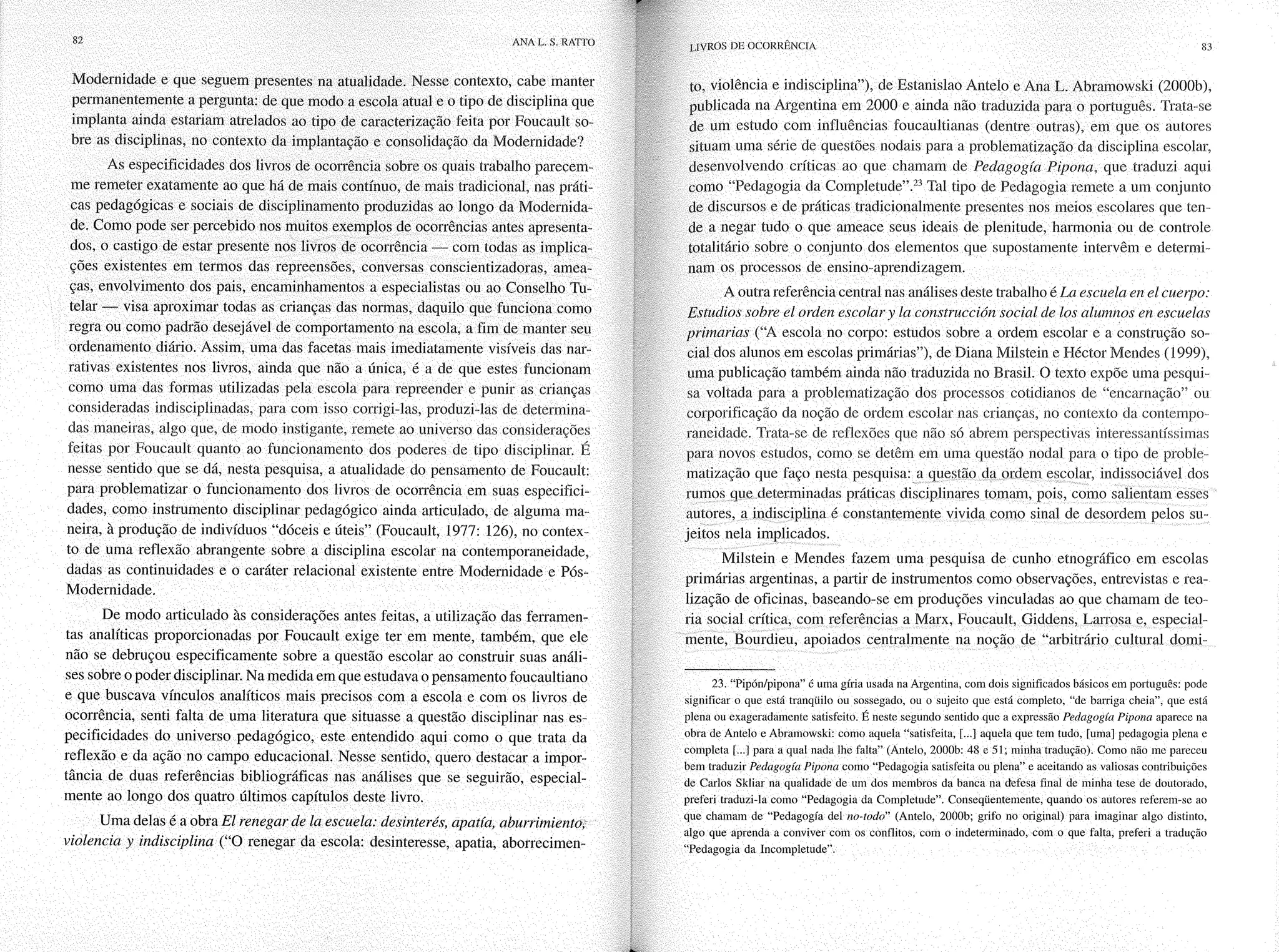 Livro livros de ocorrência ratto