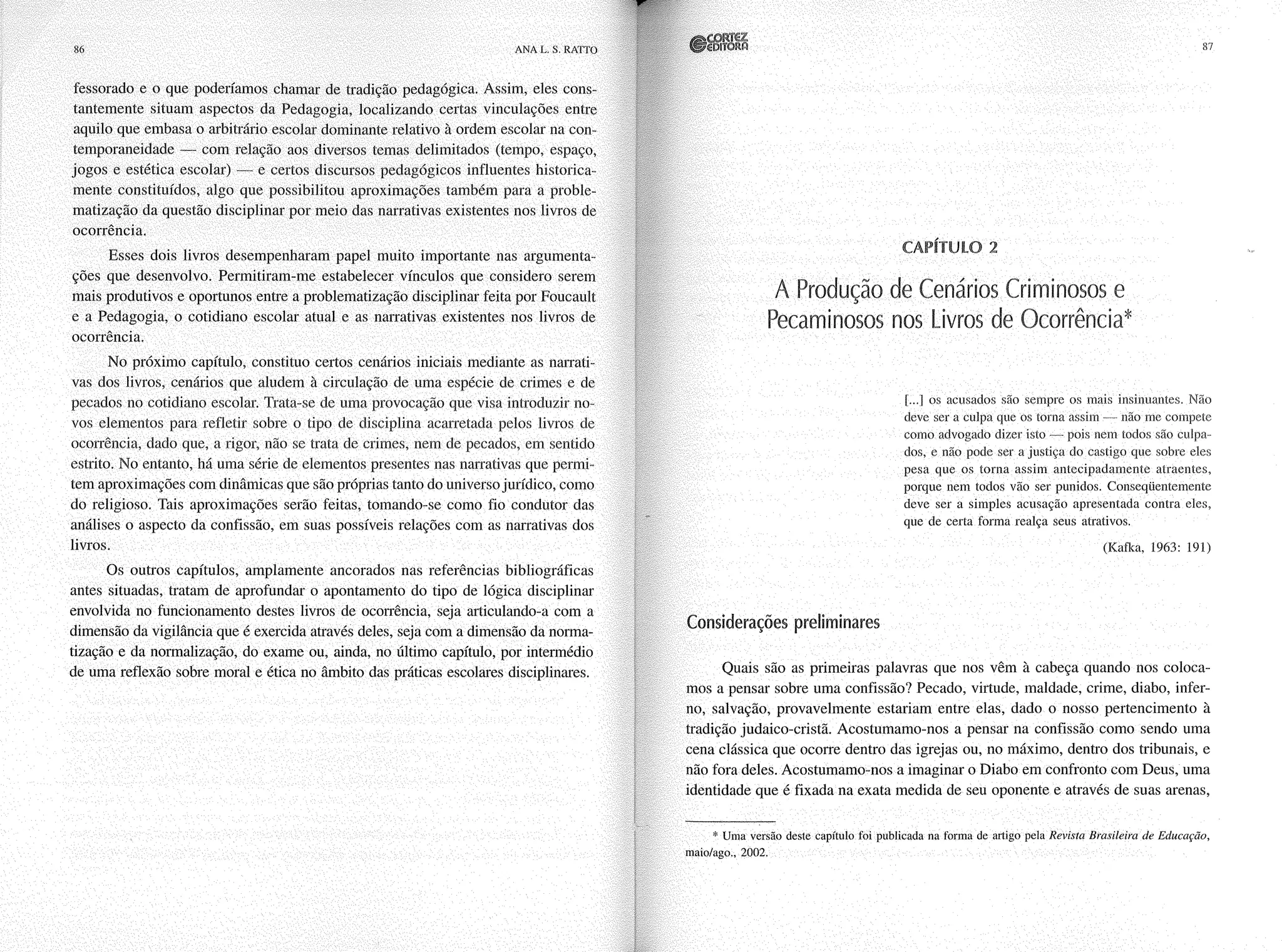 Livro livros de ocorrência ratto