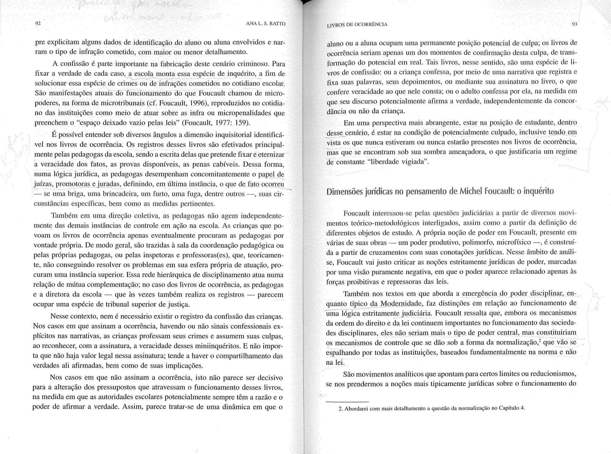 Livro livros de ocorrência ratto