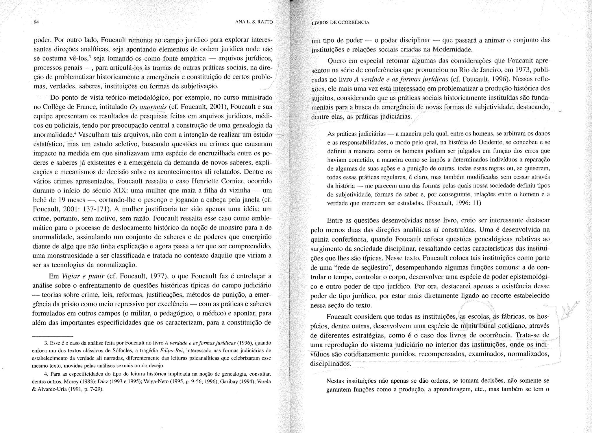 Livro livros de ocorrência ratto