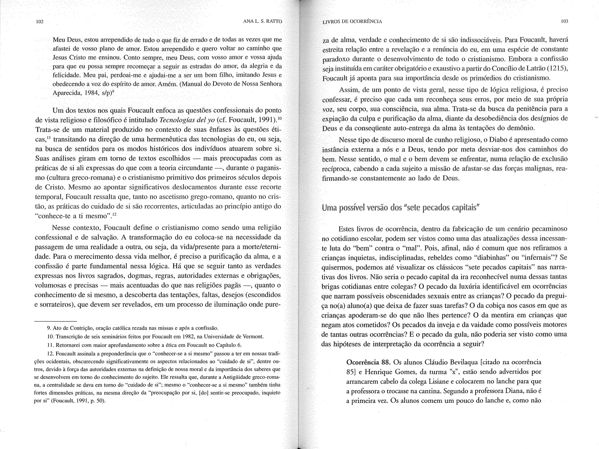 Livro livros de ocorrência ratto