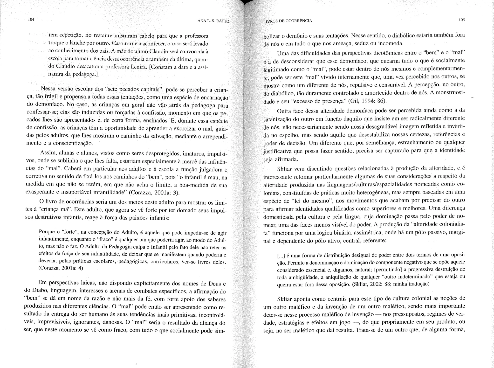 Livro livros de ocorrência ratto