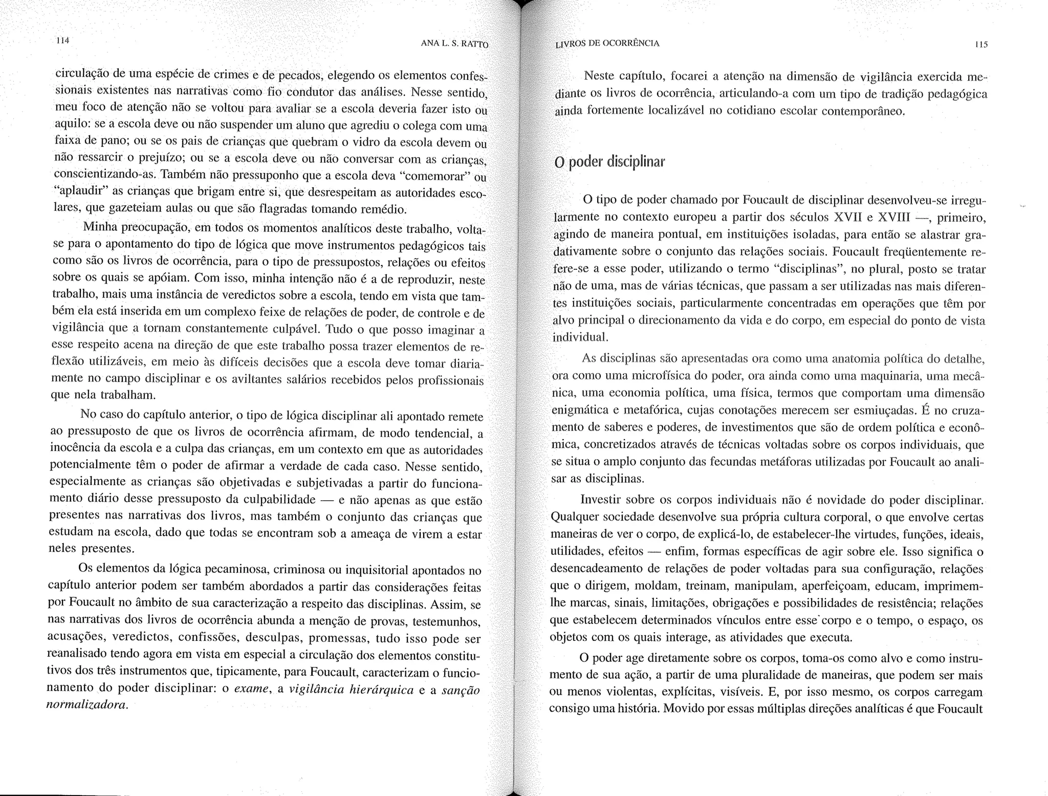 Livro livros de ocorrência ratto