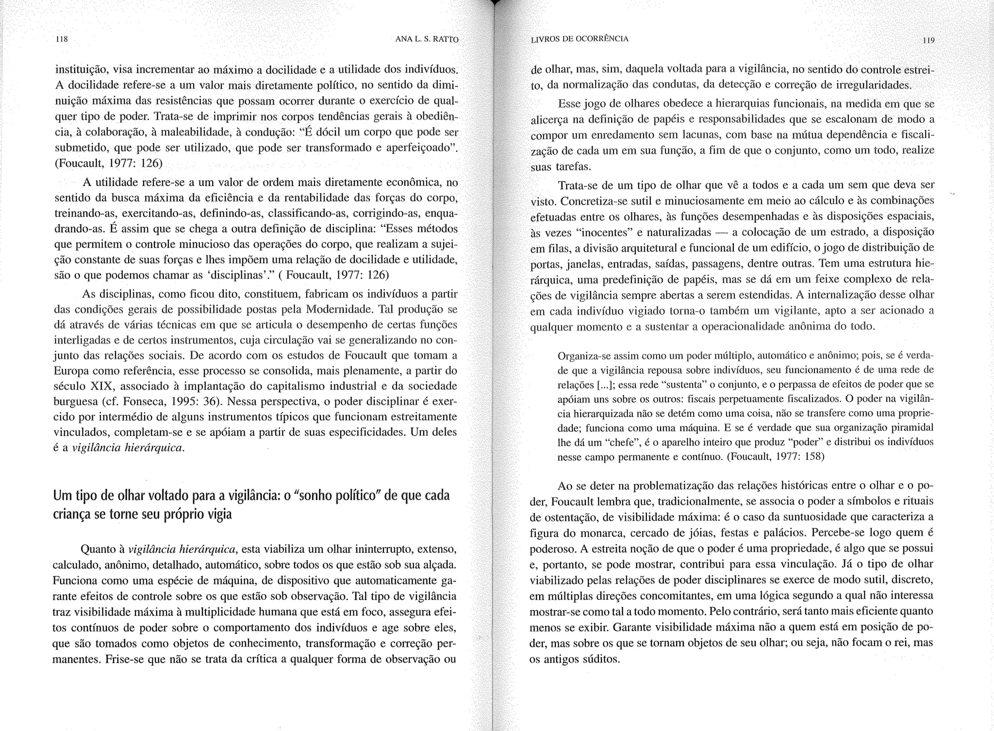 Livro livros de ocorrência ratto