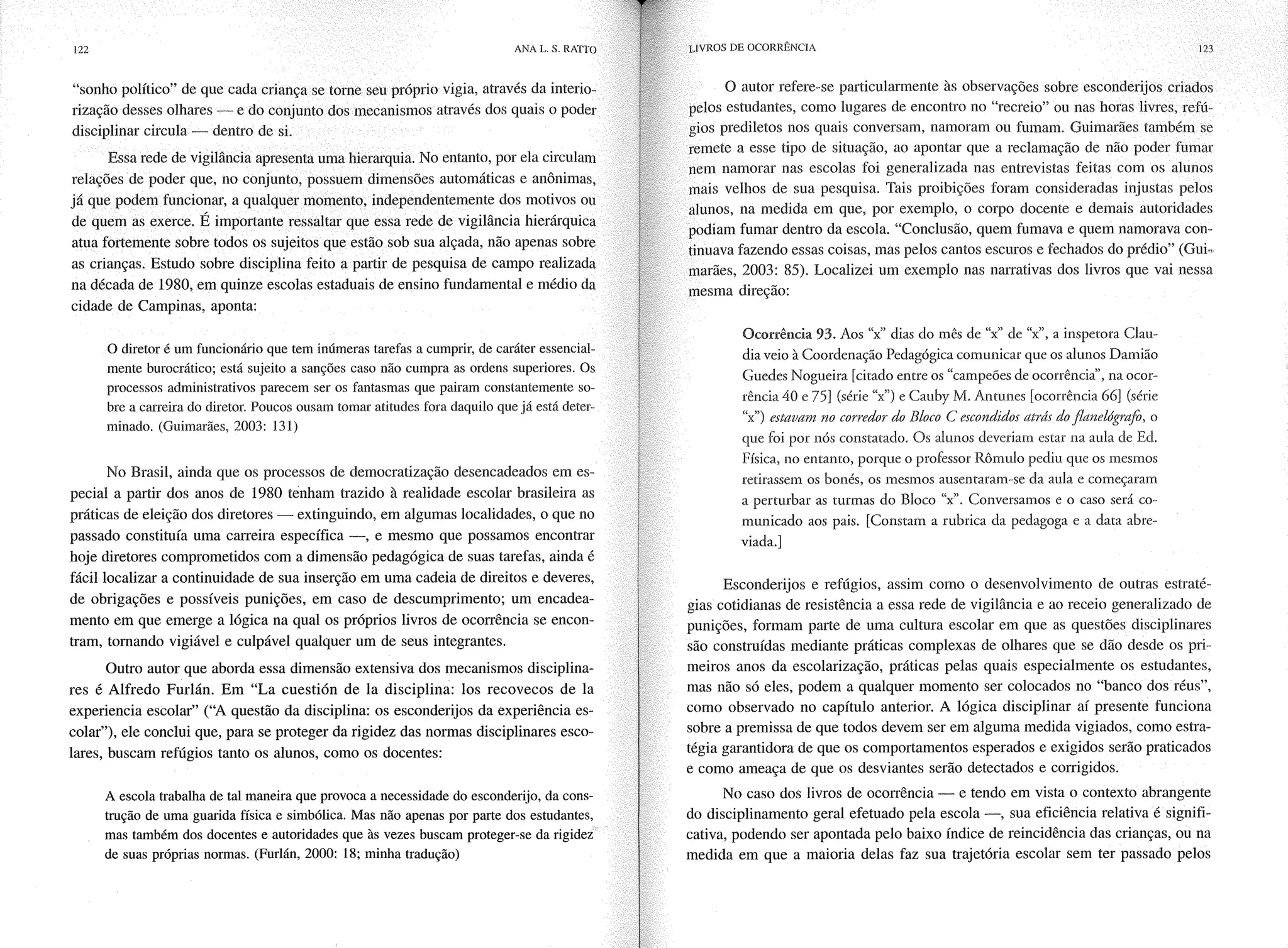 Livro livros de ocorrência ratto