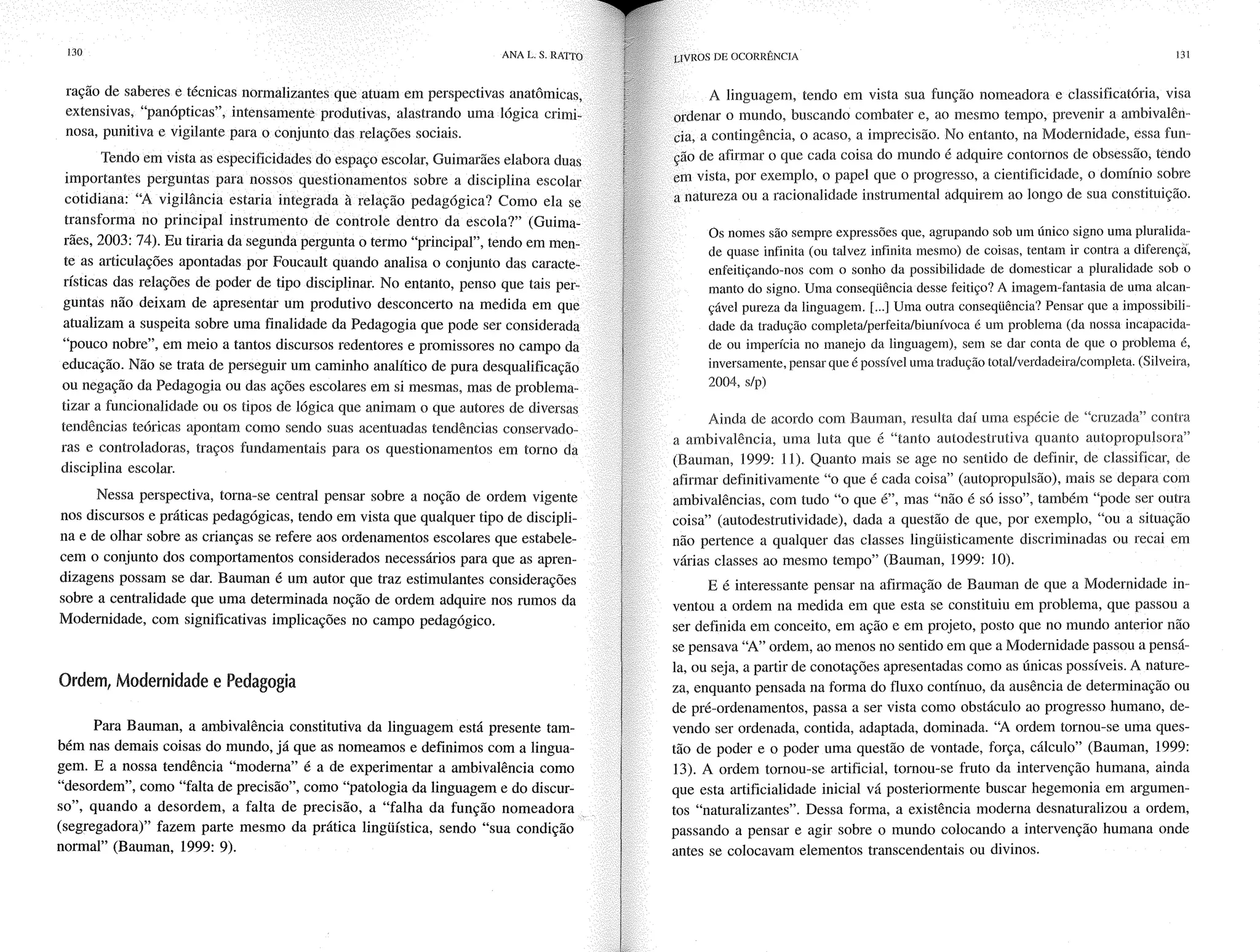 Livro livros de ocorrência ratto