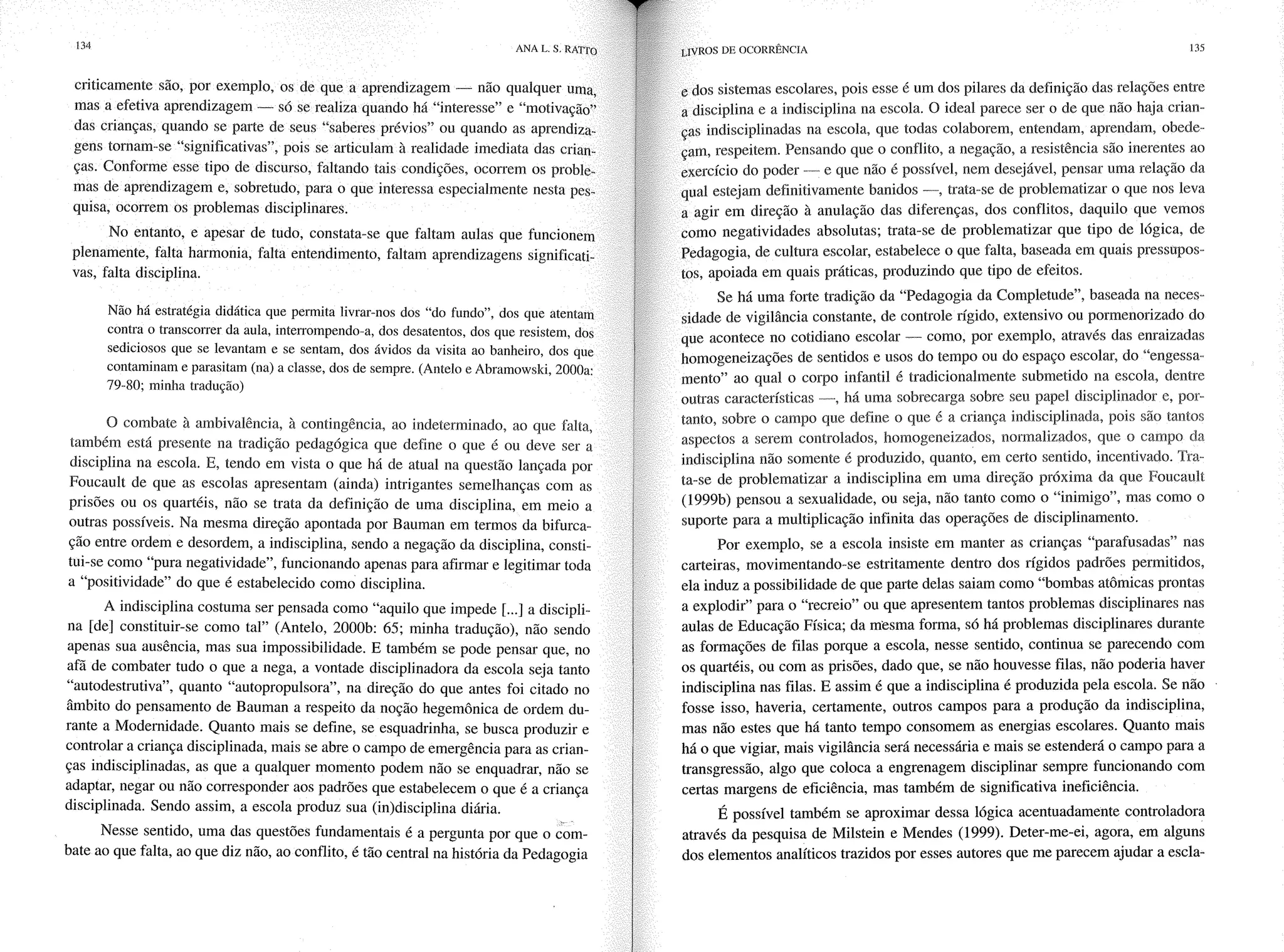 Livro livros de ocorrência ratto