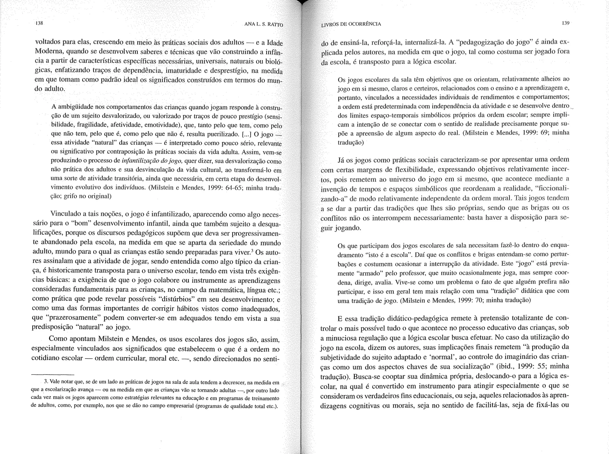 Livro livros de ocorrência ratto