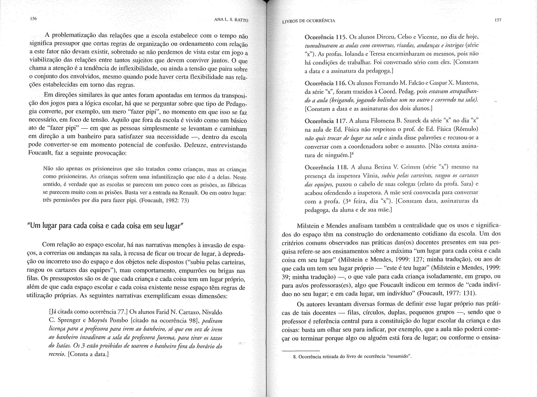 Livro livros de ocorrência ratto