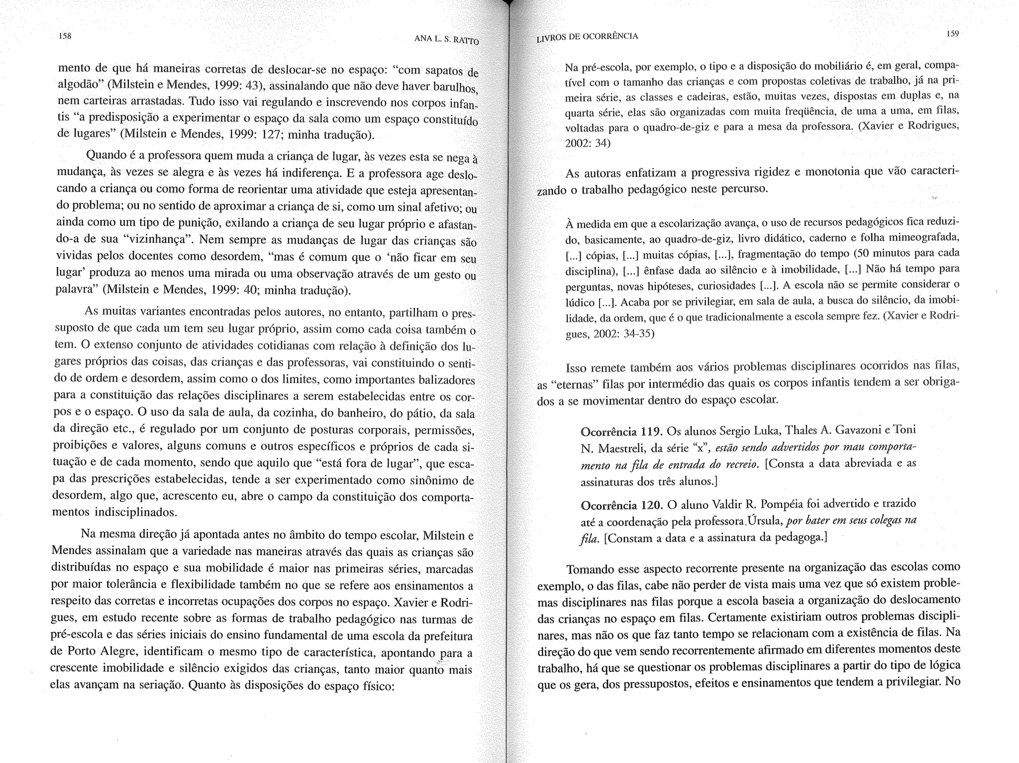 Livro livros de ocorrência ratto