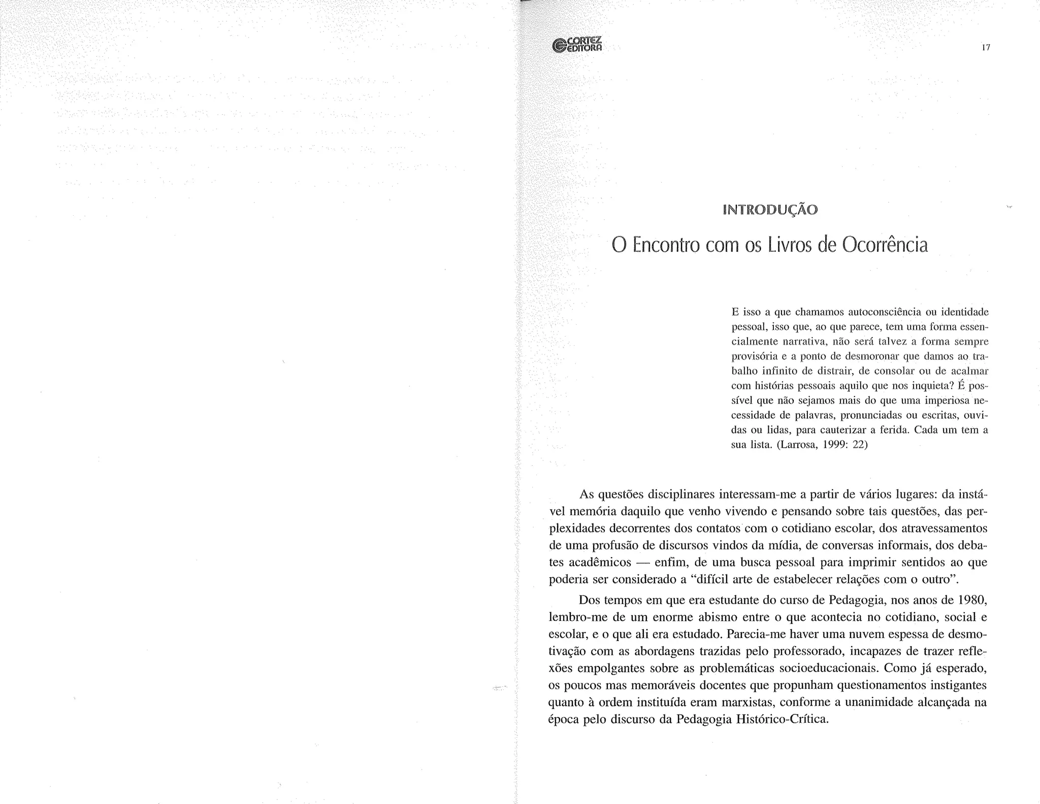 Livro livros de ocorrência ratto