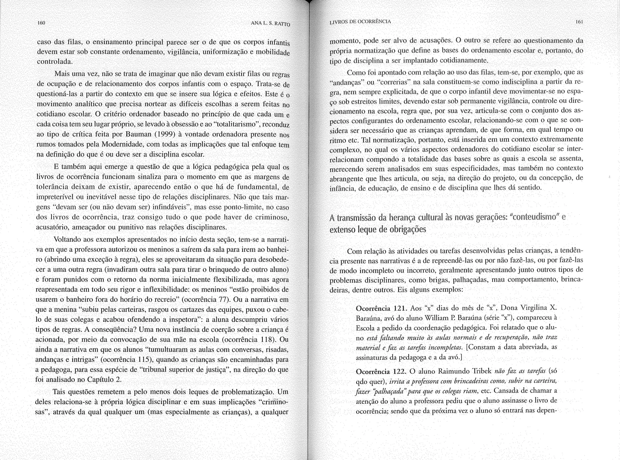 Livro livros de ocorrência ratto