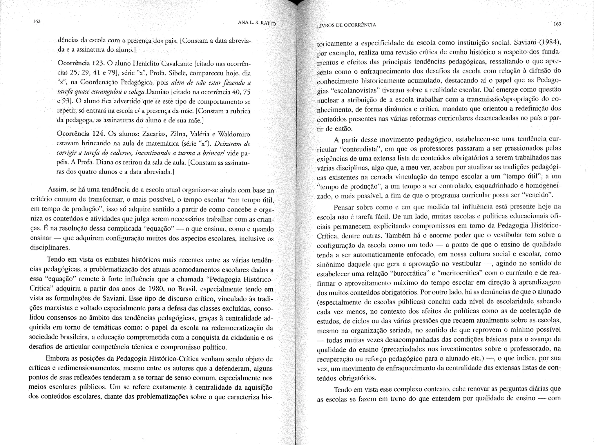 Livro livros de ocorrência ratto