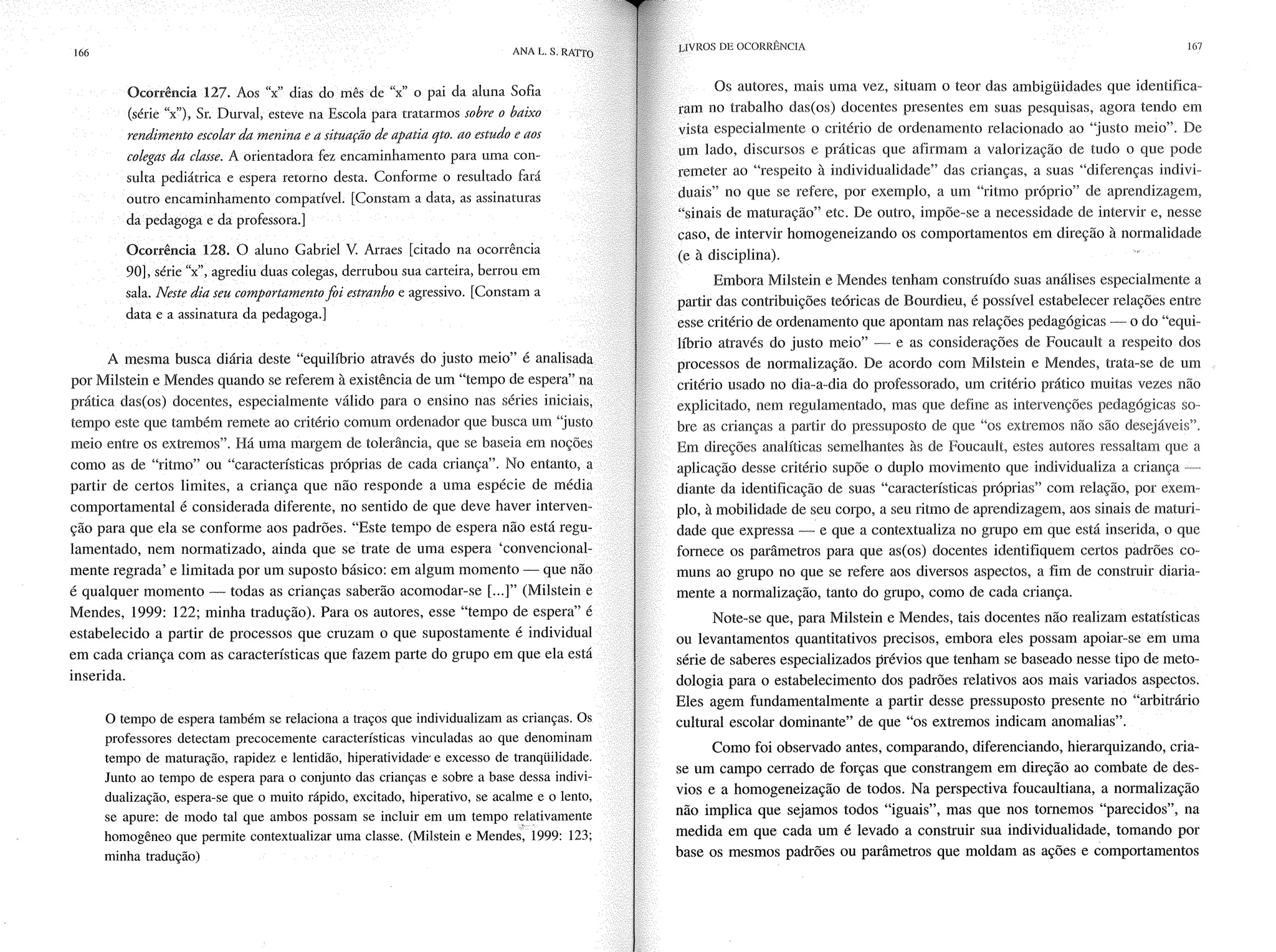 Livro livros de ocorrência ratto