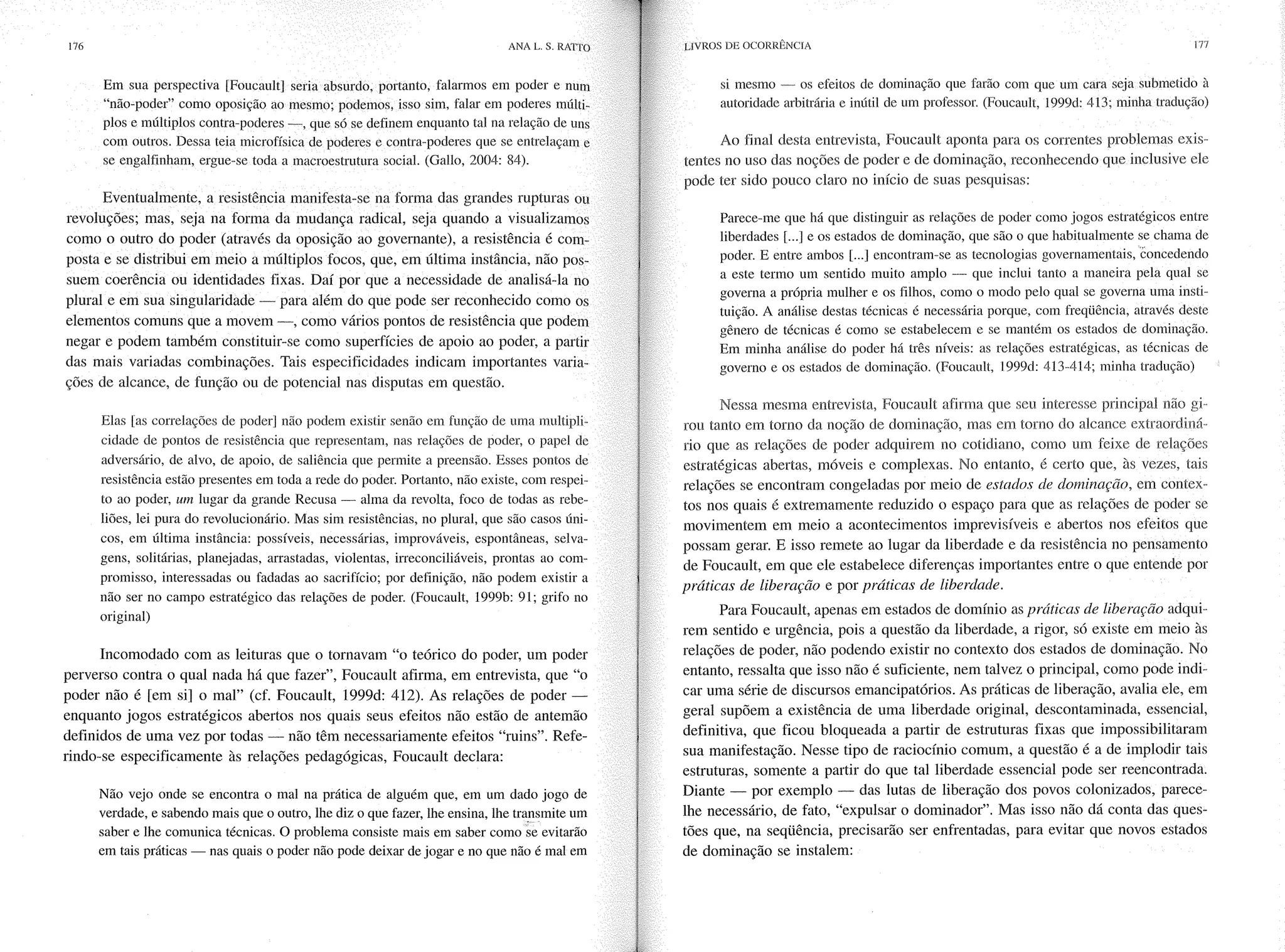 Livro livros de ocorrência ratto