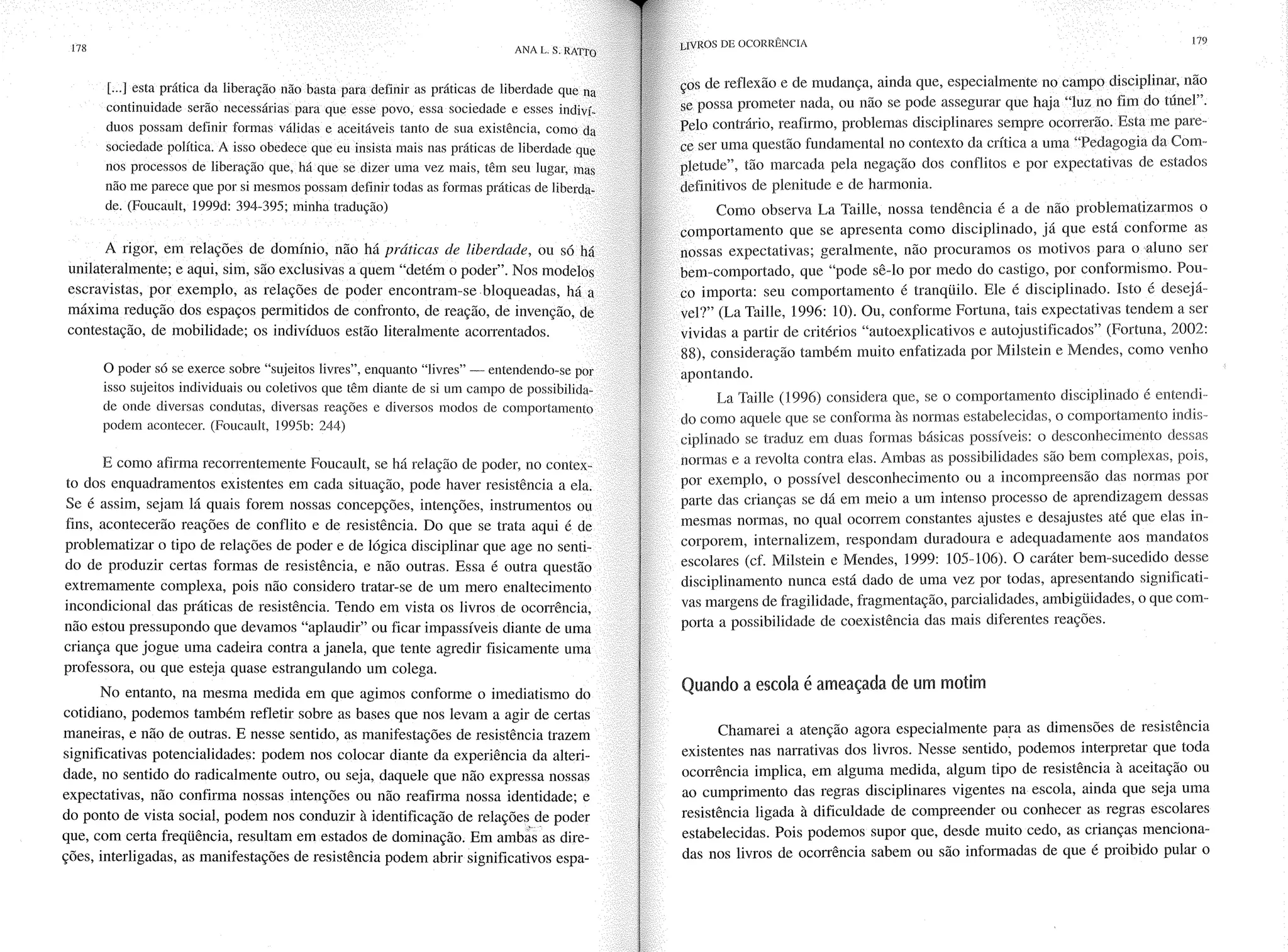 Livro livros de ocorrência ratto