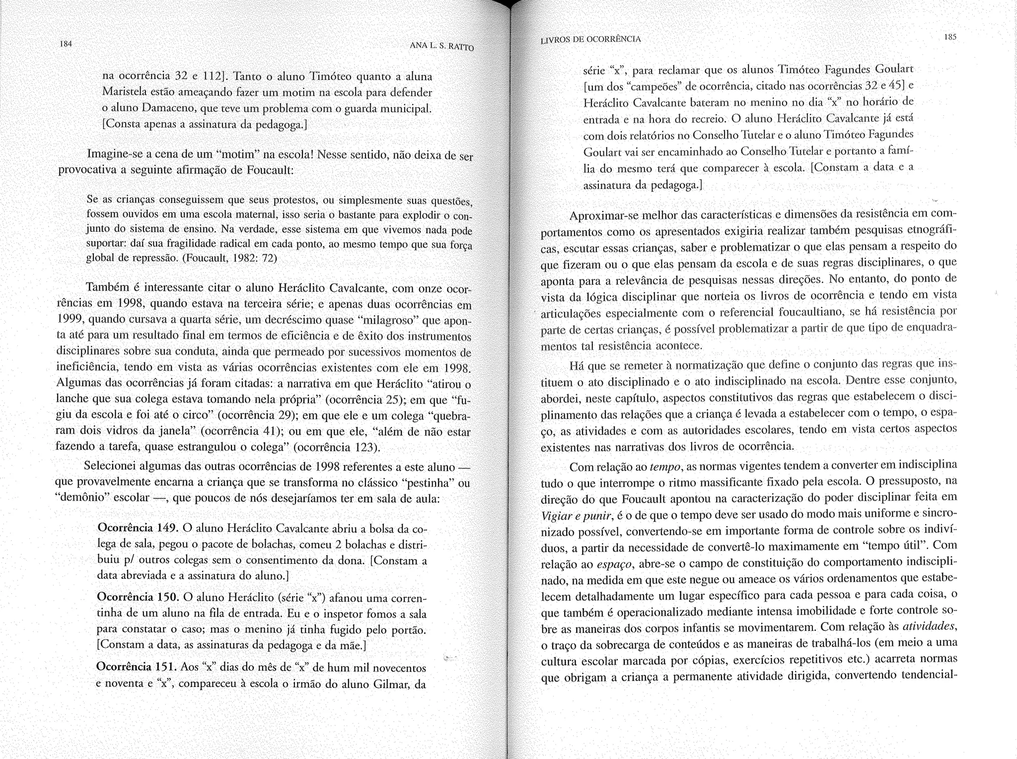 Livro livros de ocorrência ratto