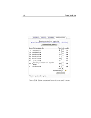 138                                                      Questionários




      Figura 7.29: Editar questionário que já teve participantes
 