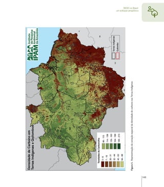 Figura 5. Representação da variação espacial da densidade de carbono nas Terras Indígenas
                                                                                                  um enfoque amazônico
                                                                                                         REDD no Brasil:




149
 