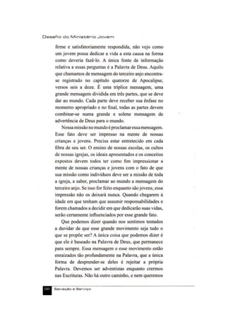 Salvação e Serviço